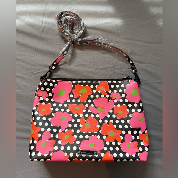 Betsey Johnson Retro Pink and Orange Shoulder Bag - Picture 1 of 3